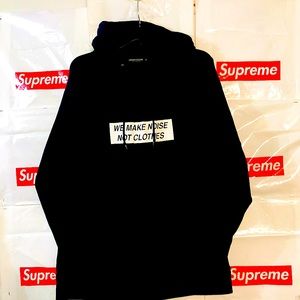 Undercover Co. LTD AW15 We Make Noise Not Clothes Hooded Sweatshirt Size 3 Black